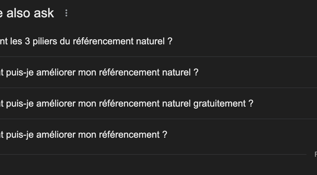 Comment utiliser les “People Also Ask” de Google pour améliorer votre SEO