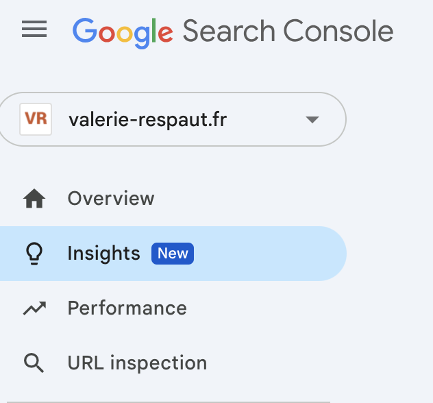 rapport "Insights" de la Search Console